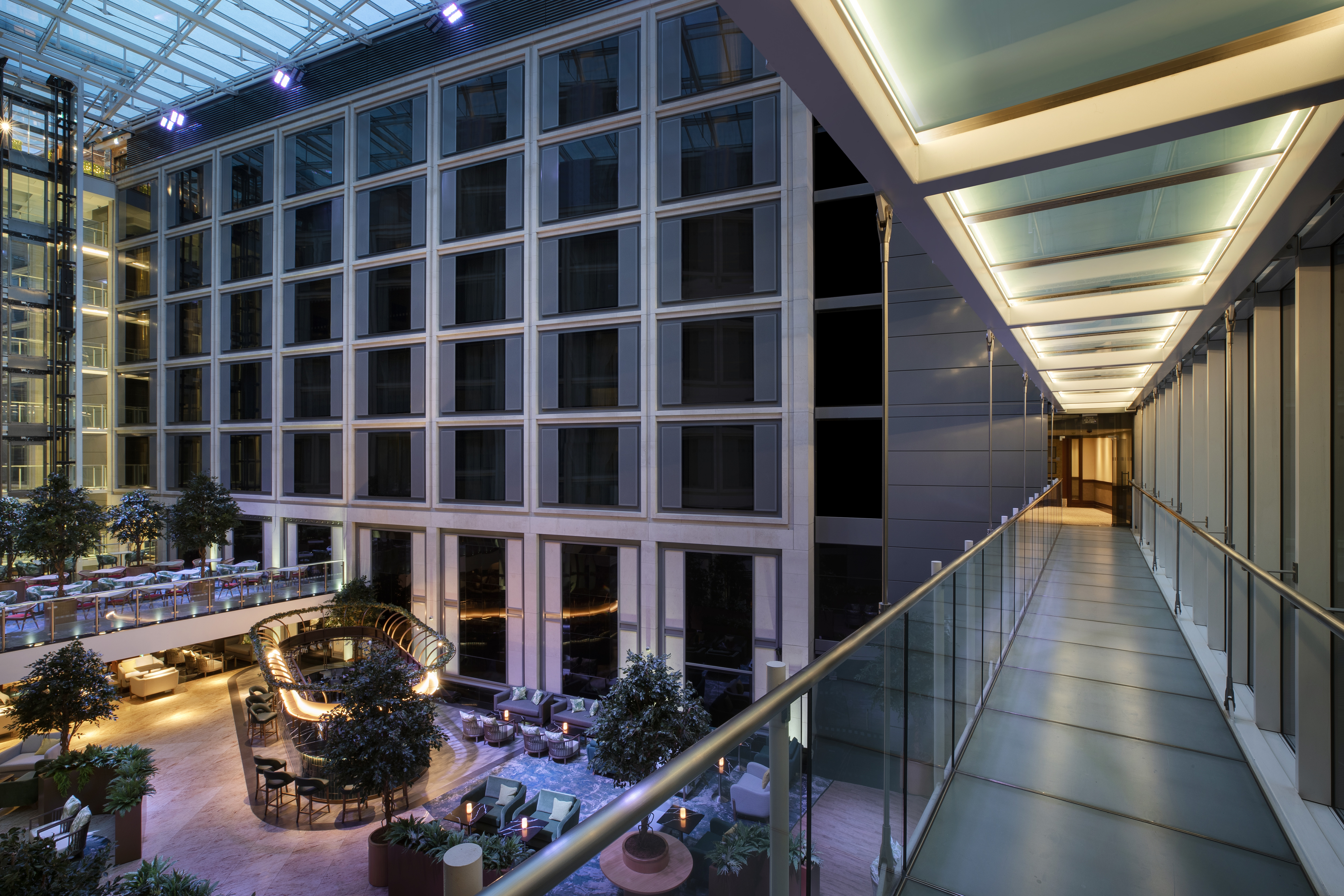 Johnson Suite at Leonardo Royal Hotel London St. Paul’s, modern atrium for events and meetings. - Banner