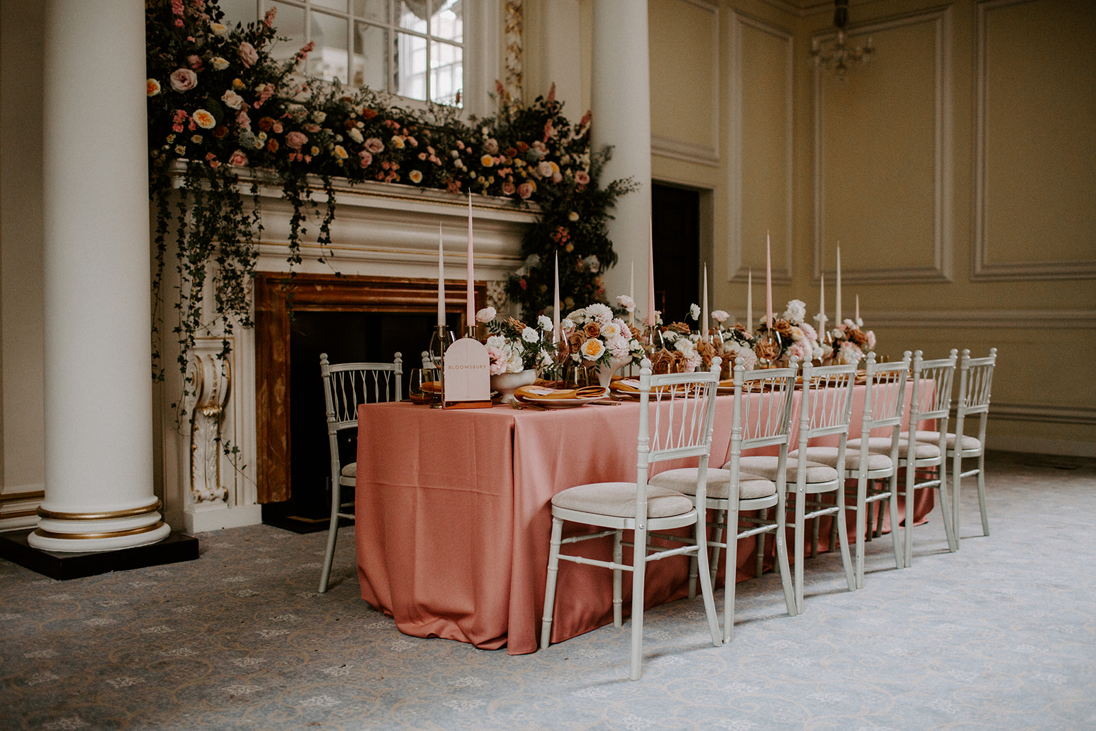 Elegant table setting in BMA House Prince's Room for upscale events and private dining.