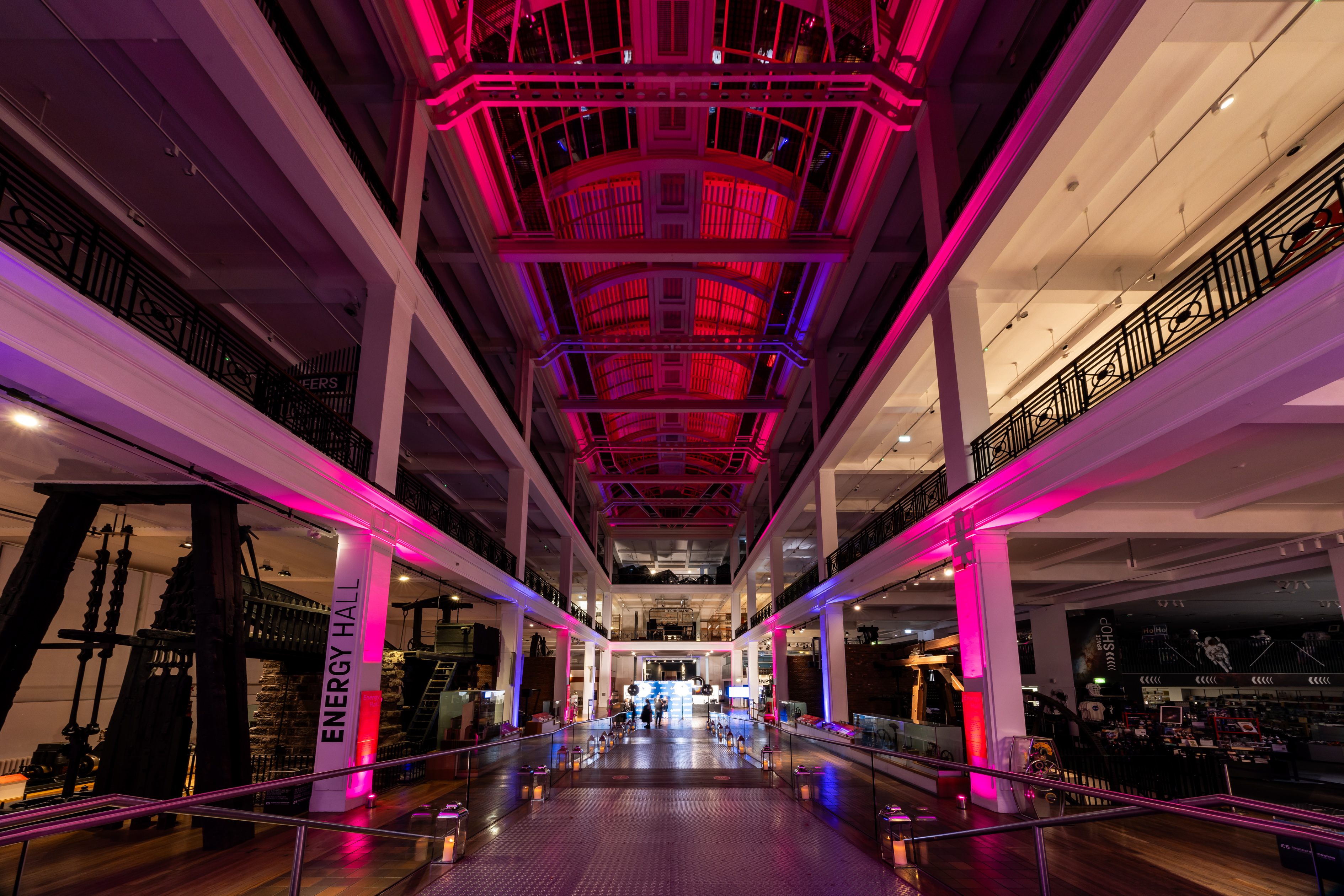 Energy Hall Science Museum event venue, historic, corporate