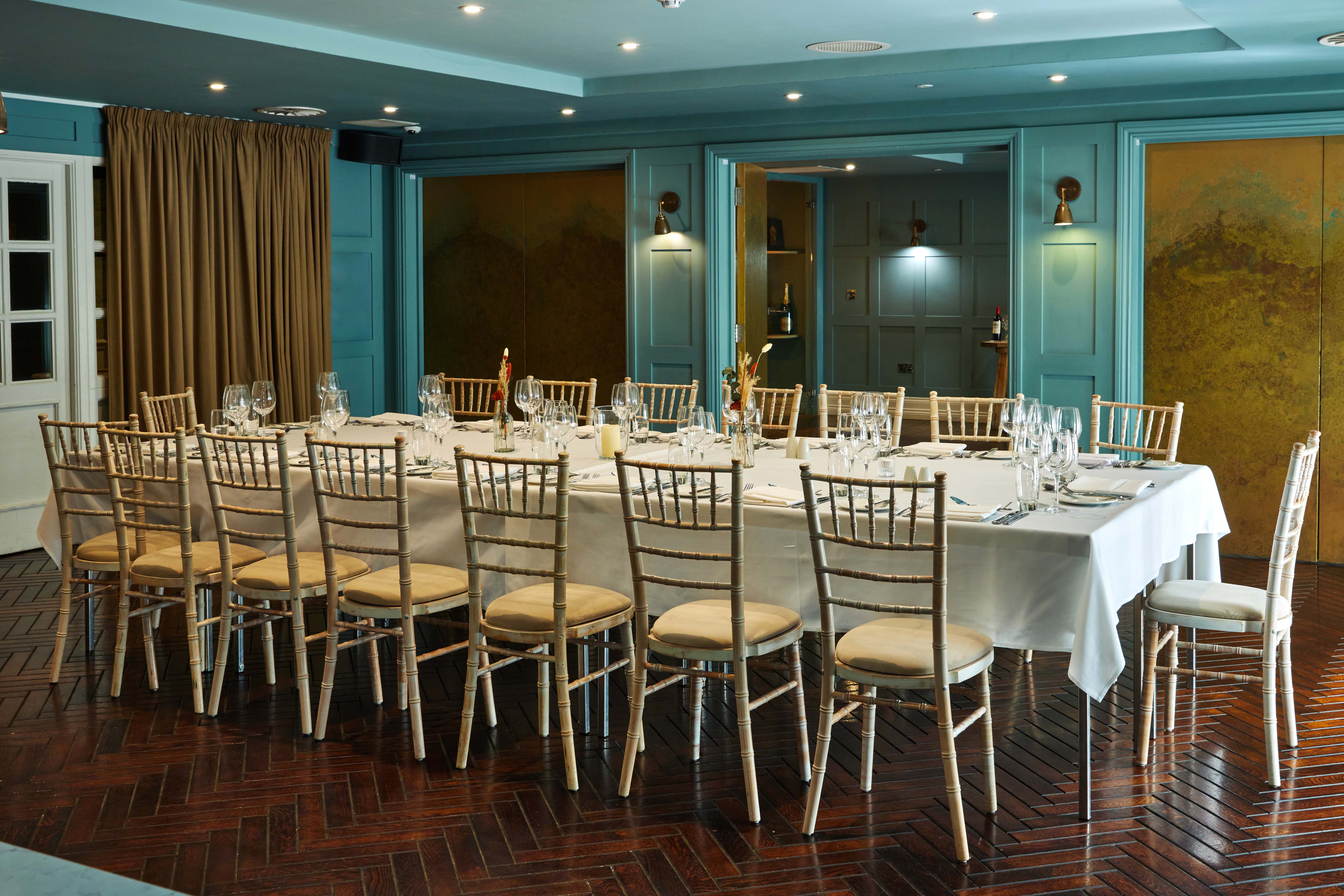 Elegant meeting space at The Hubs, King Street Townhouse for corporate events.