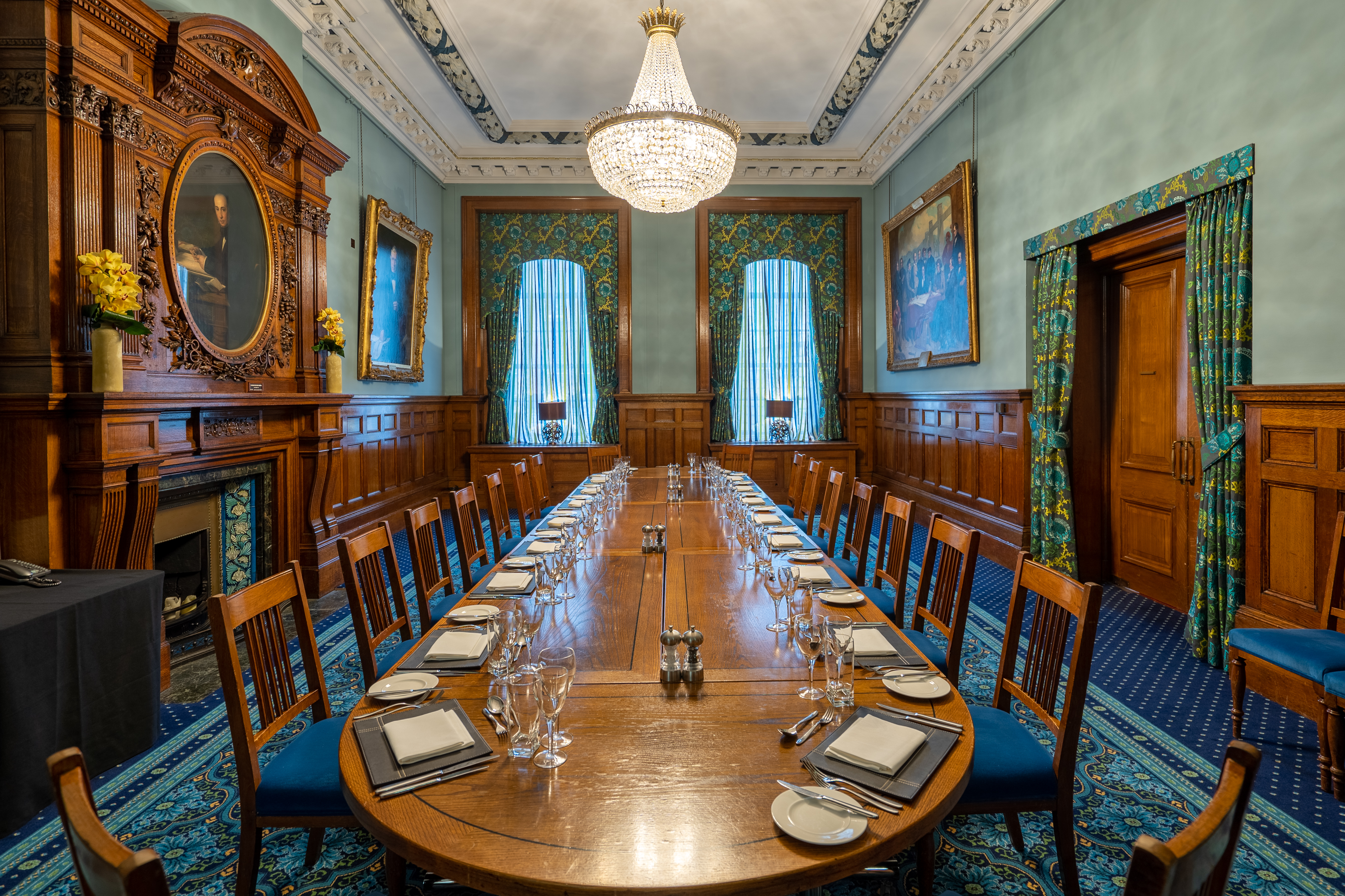 Stephenson Room boardroom for executive retreat