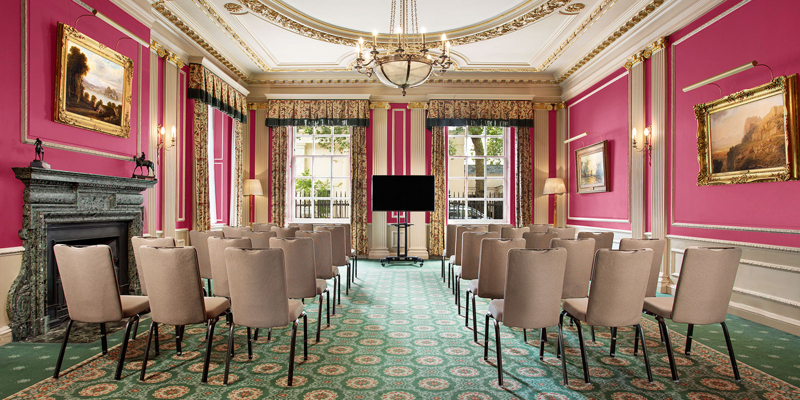 Morrison Room AV setup, London executive retreat, product launch.