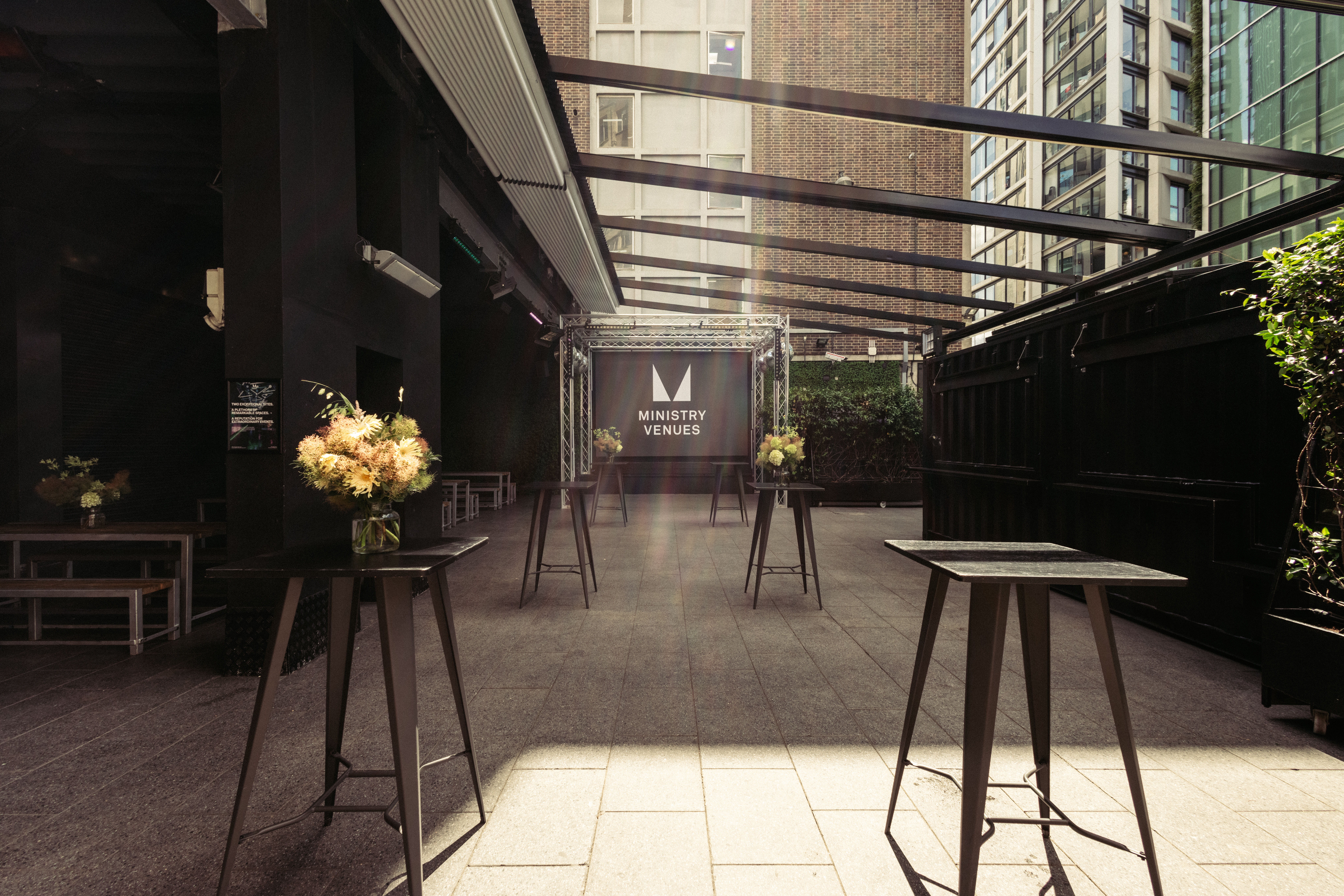 Rooftop Courtyard Ministry of Sound | Event Venue London | Launch Party