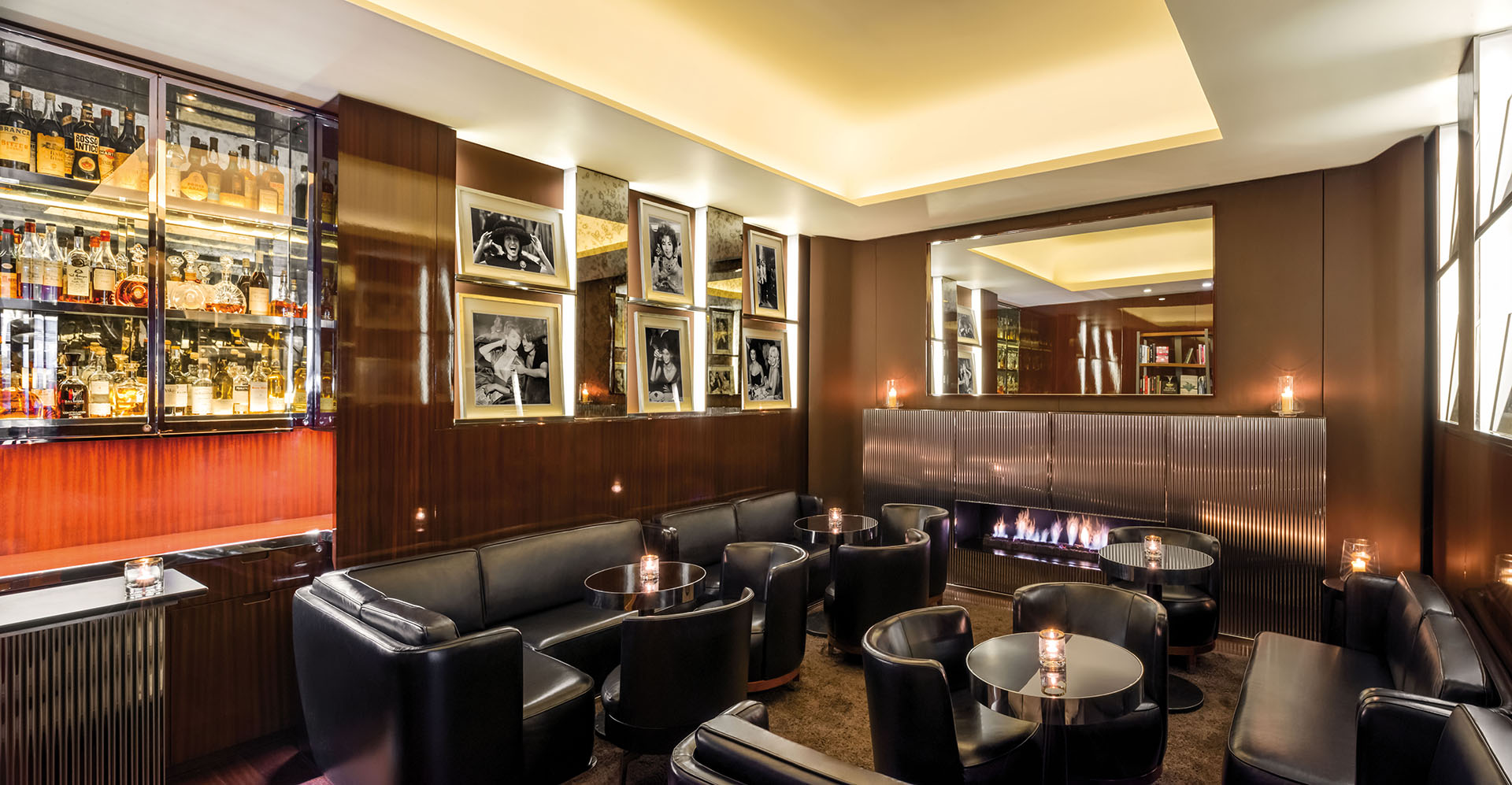 Sophisticated lounge at Bulgari Hotel, London for intimate meetings and networking events.