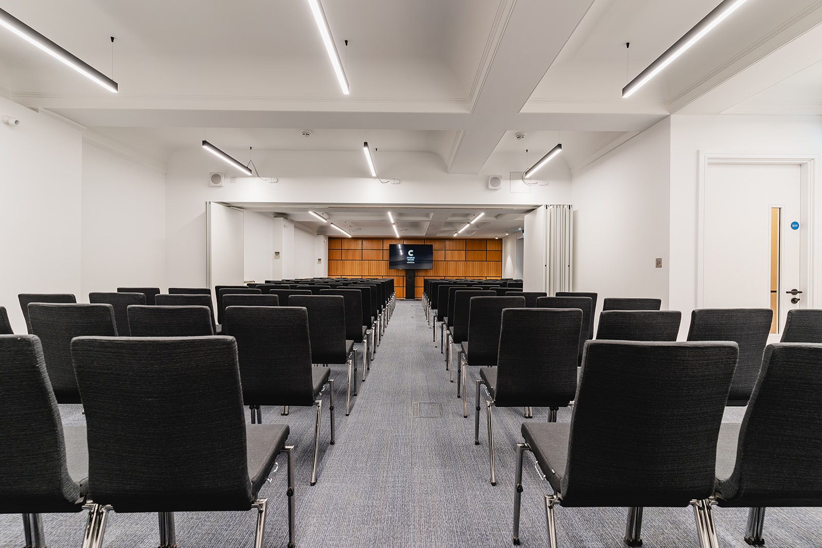 Westminster Church House Temple Room: Theatre seating, corporate event venue