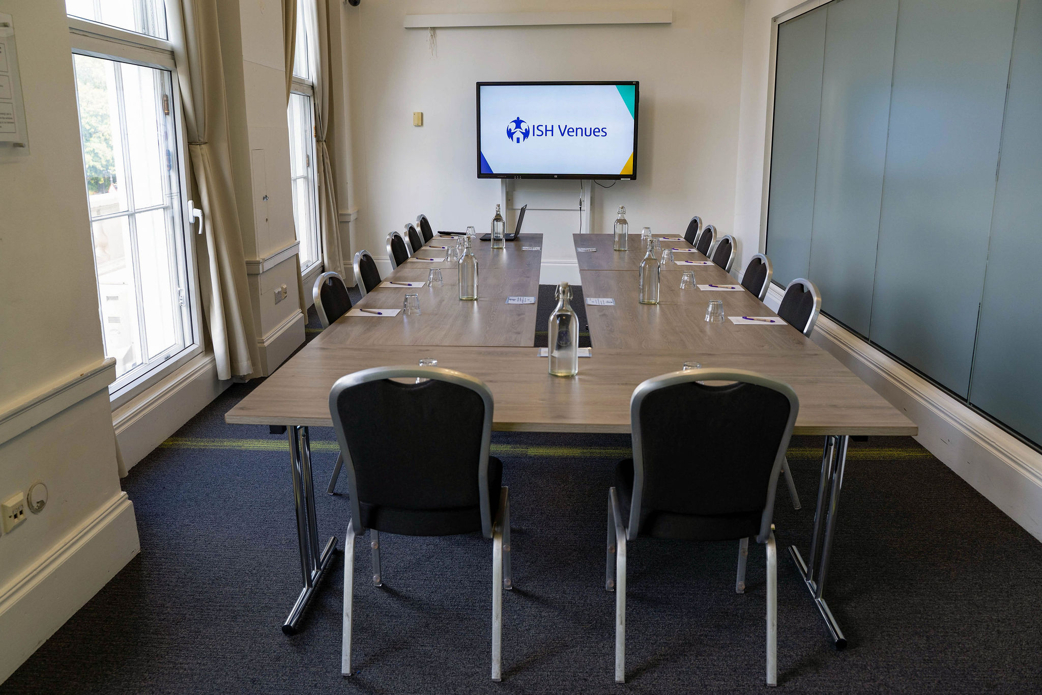 Fitzrovia boardroom, U-shape, meeting, corporate event