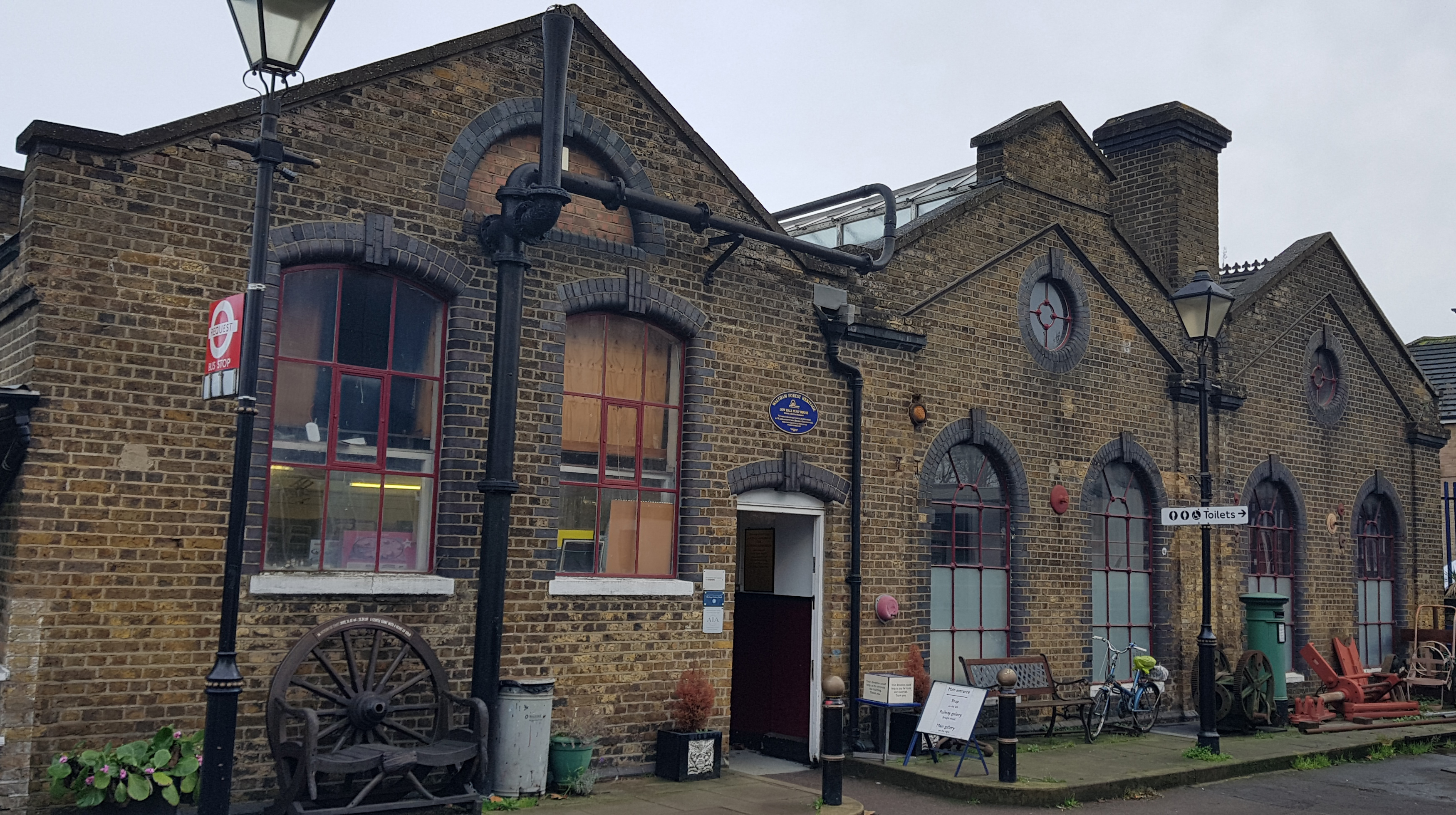 Victorian Pumphouse in Walthamstow, rustic brick venue for unique events and workshops.