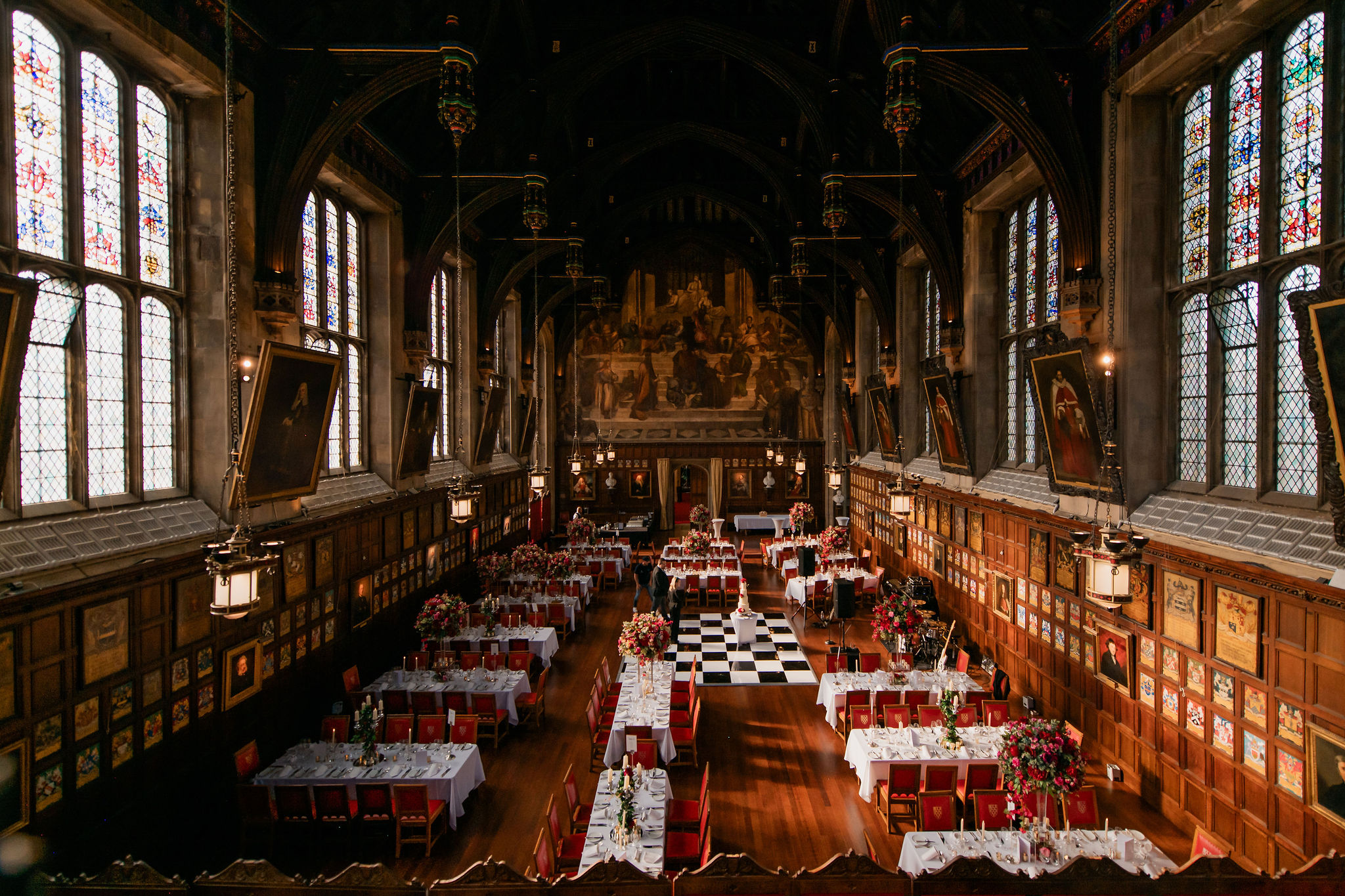 Lincoln's Inn Great Hall wedding gala dance floor