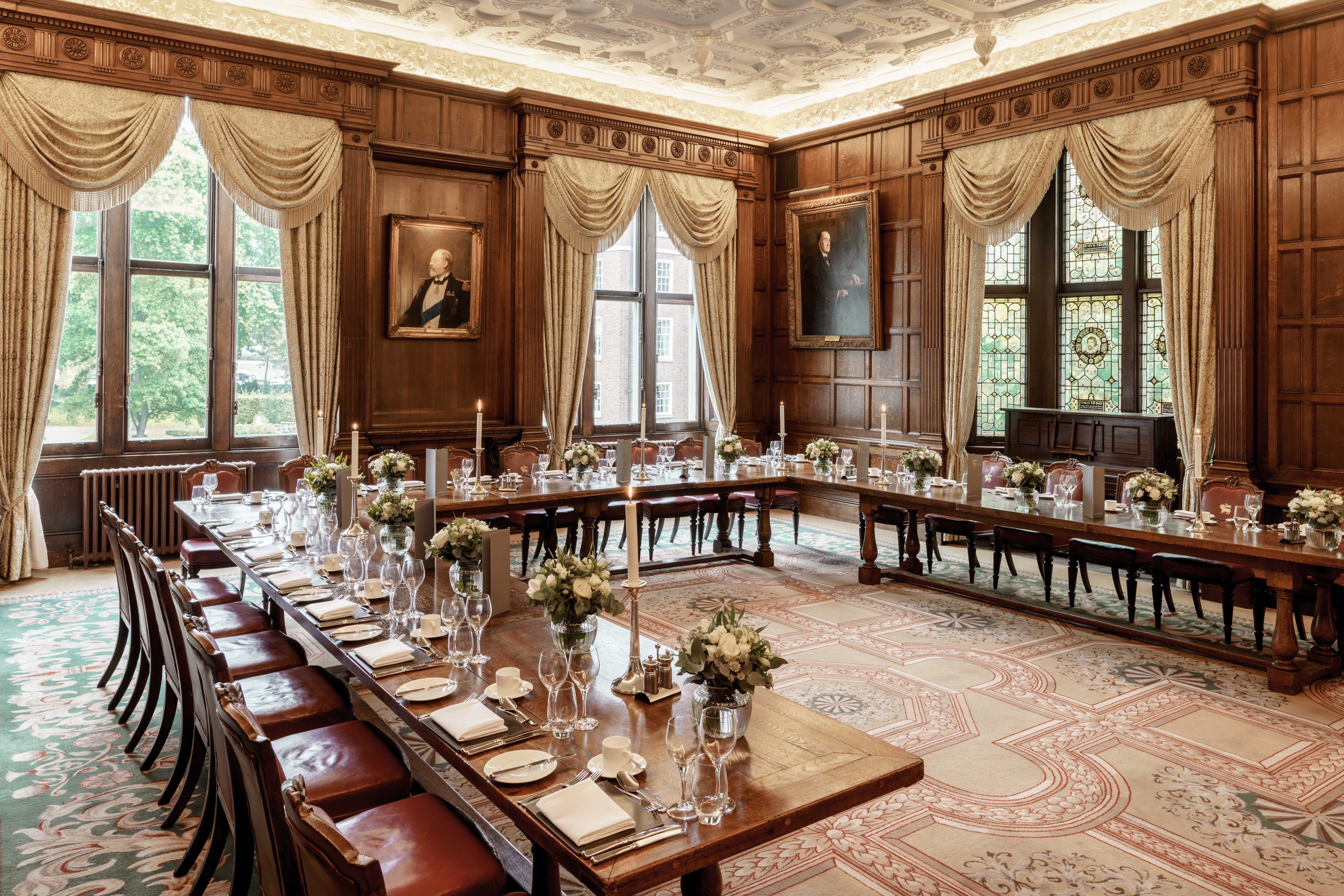 Middle Temple Parliament Chamber banquet, executive dining event