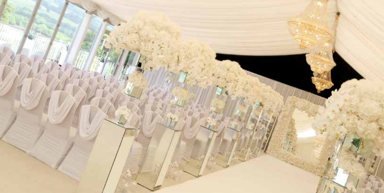 Elegant Garden Pavilion at Mar Hall Resort, perfect for weddings and corporate events. - Banner