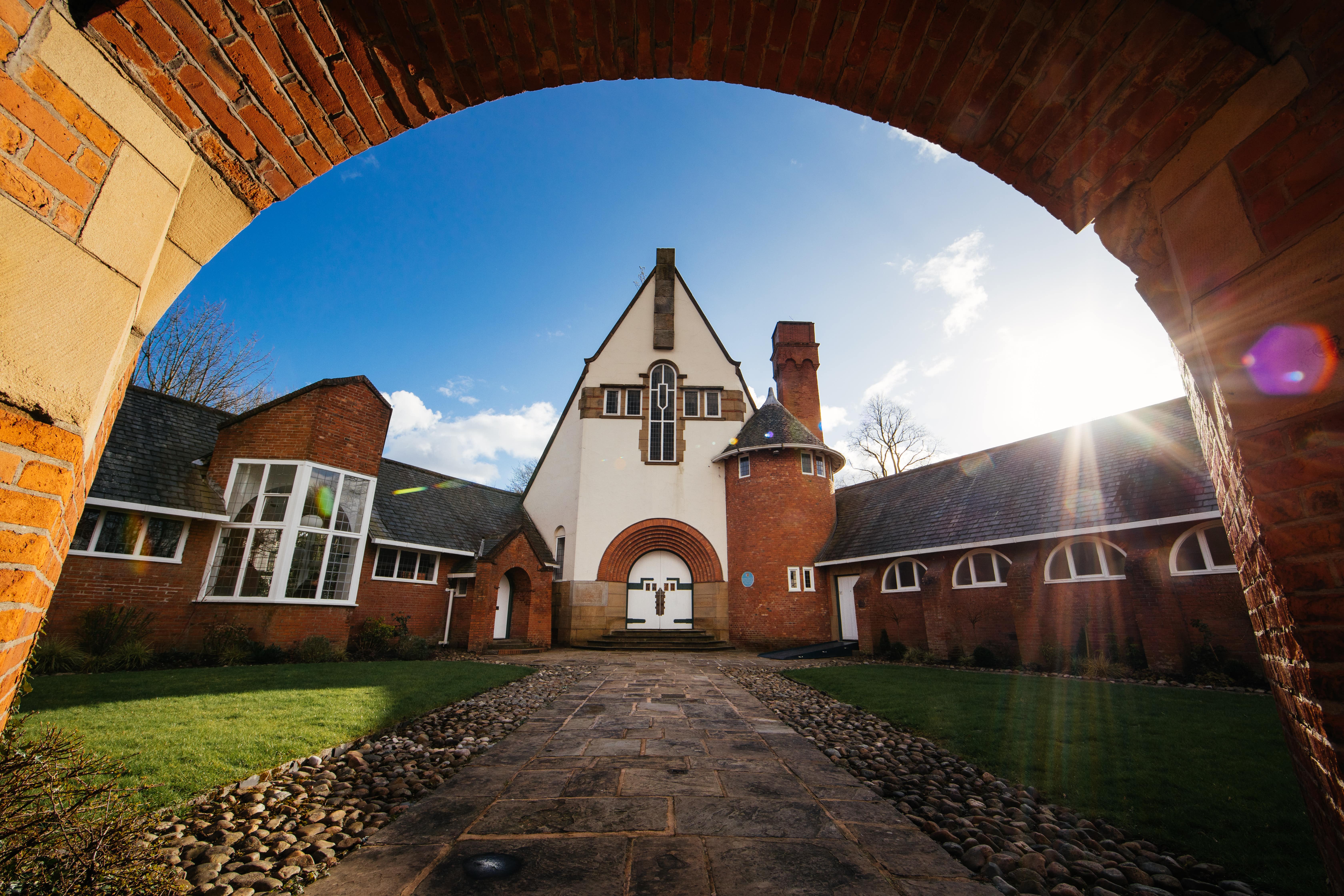 Daisy Bank Manor venue with unique architecture, ideal for events and meetings.