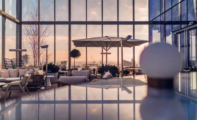 Half Terrace Hire at 20 Stories Restaurant, modern event space with stunning views for gatherings.