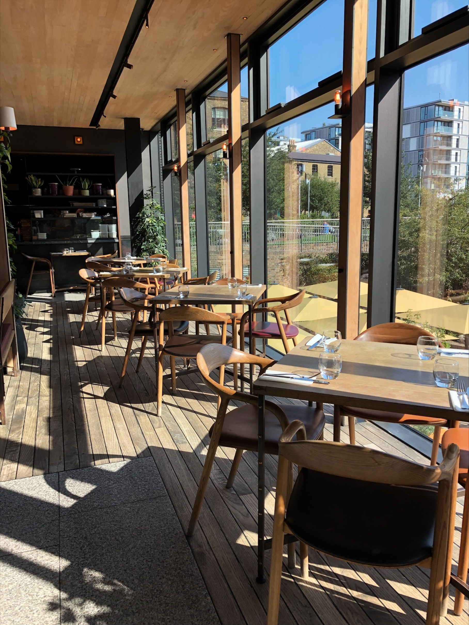 Ground Floor Long Table at The Lighterman, bright venue for intimate dining events.