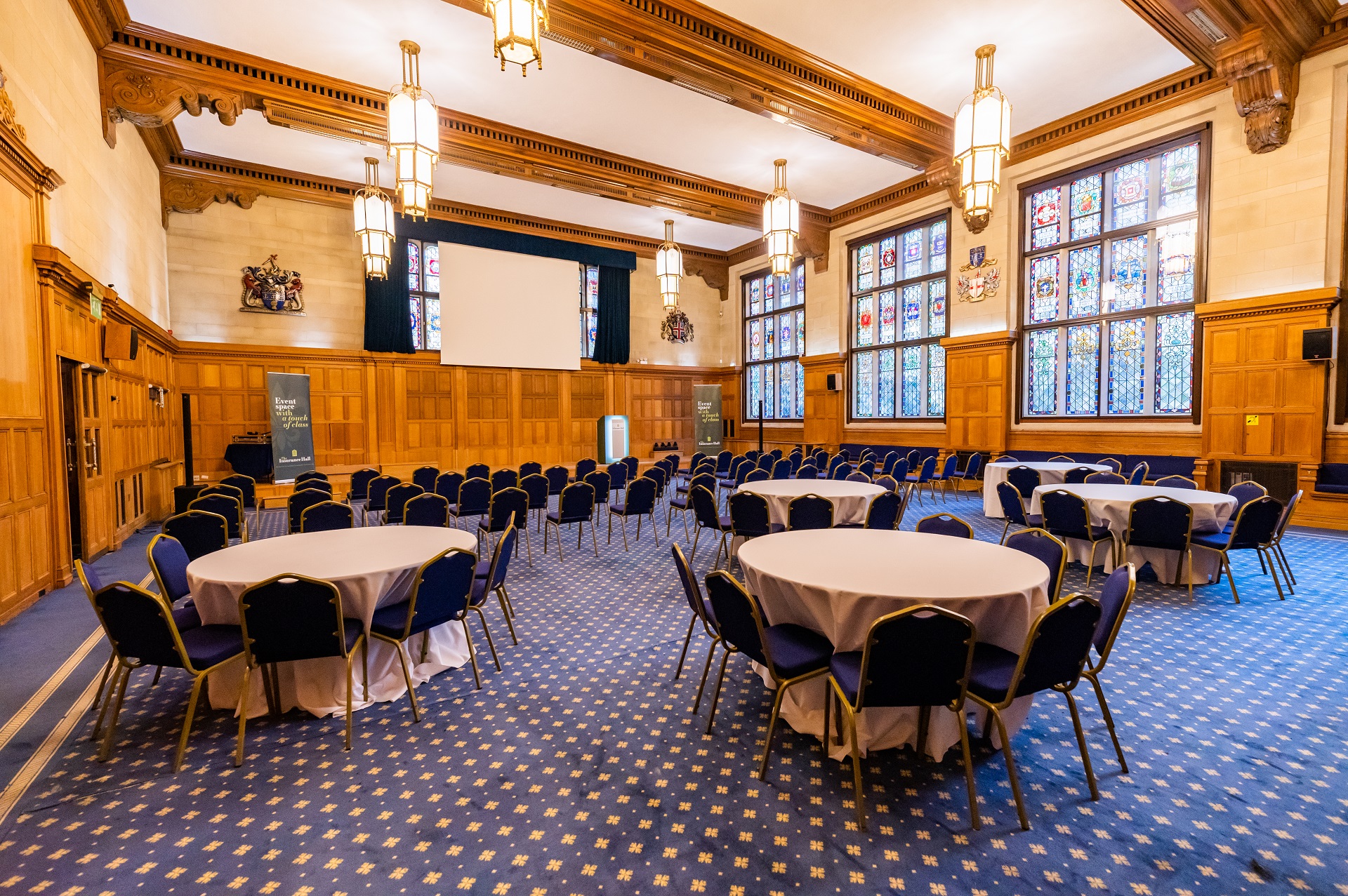 the Great Hall at Insurance Hall