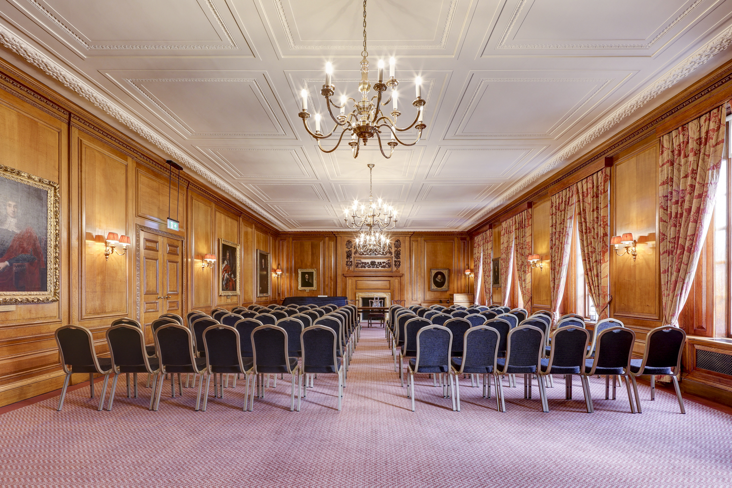 Inner Temple Parliament Chamber, wood paneling, conference room, meeting venue