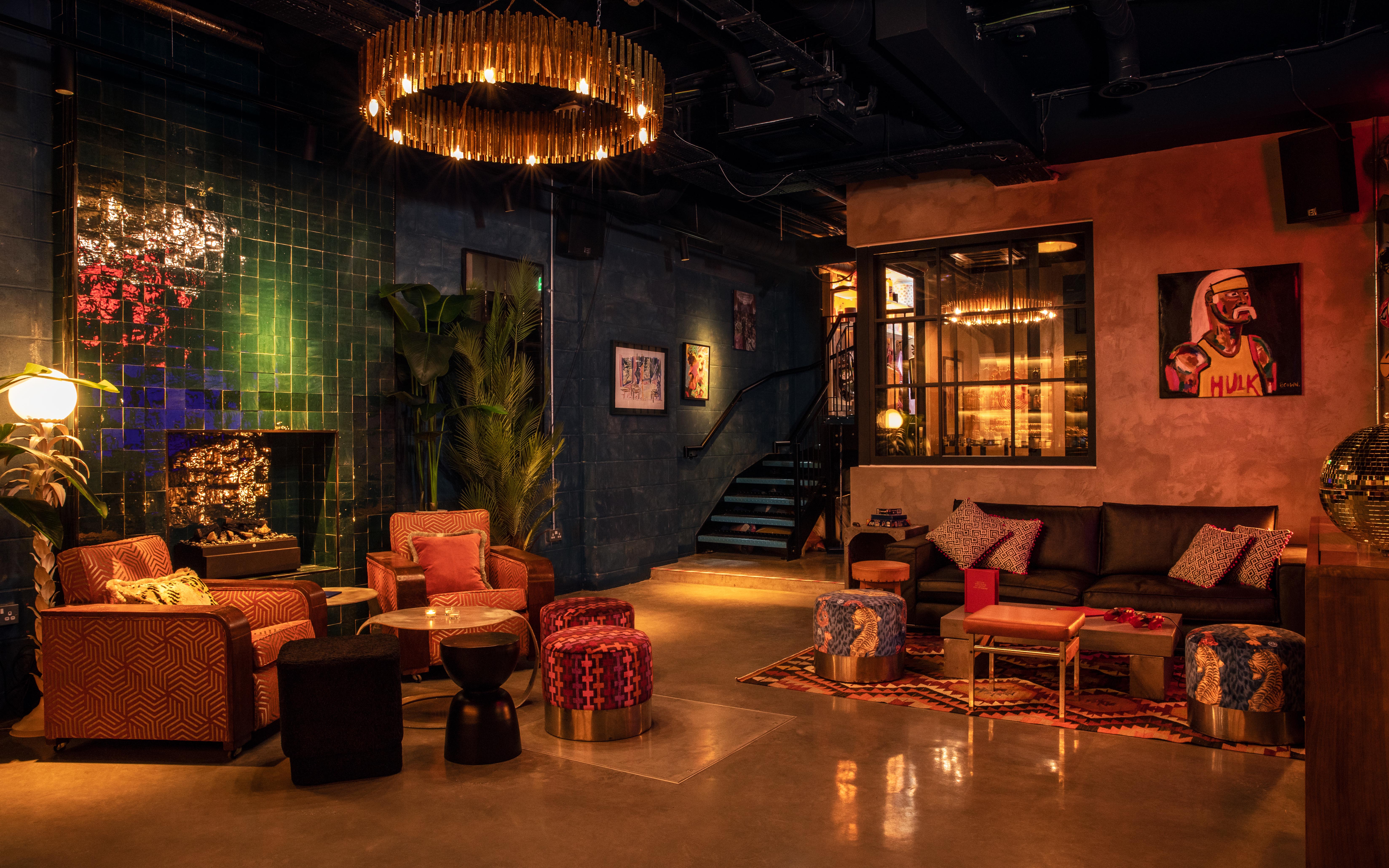 Colourful basement