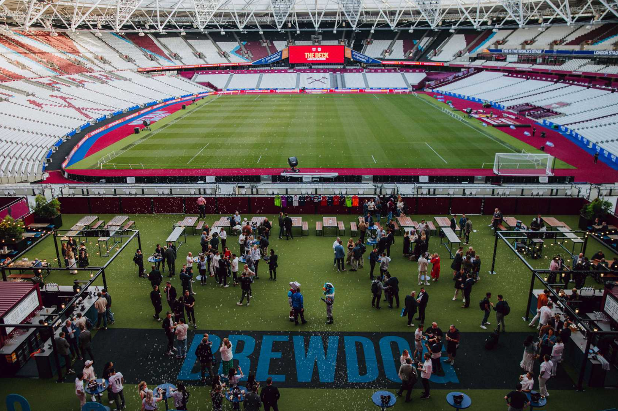 The Deck at London Stadium: premium experiential space for corporate events and brand activations.