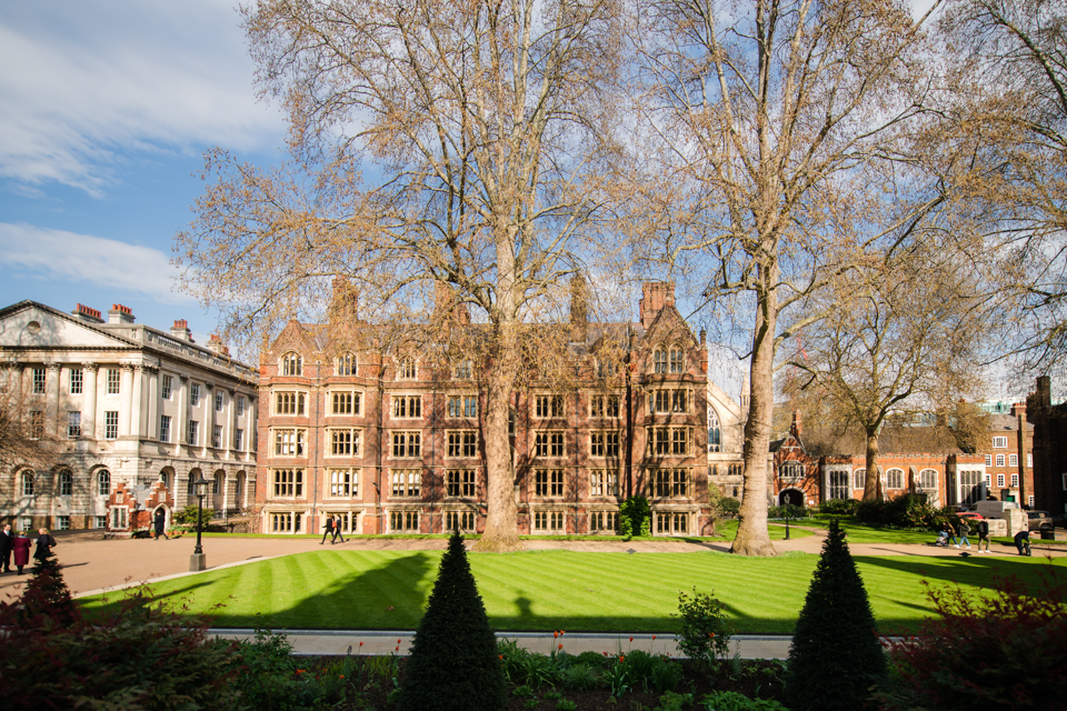 Lincoln's Inn Hall Terrace, historic reception, summer event