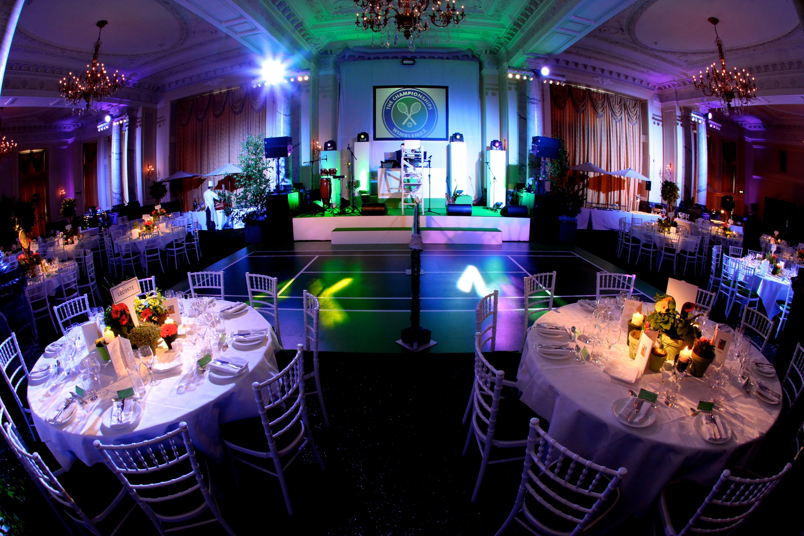 London ballroom event: Wimbledon gala, brand stage