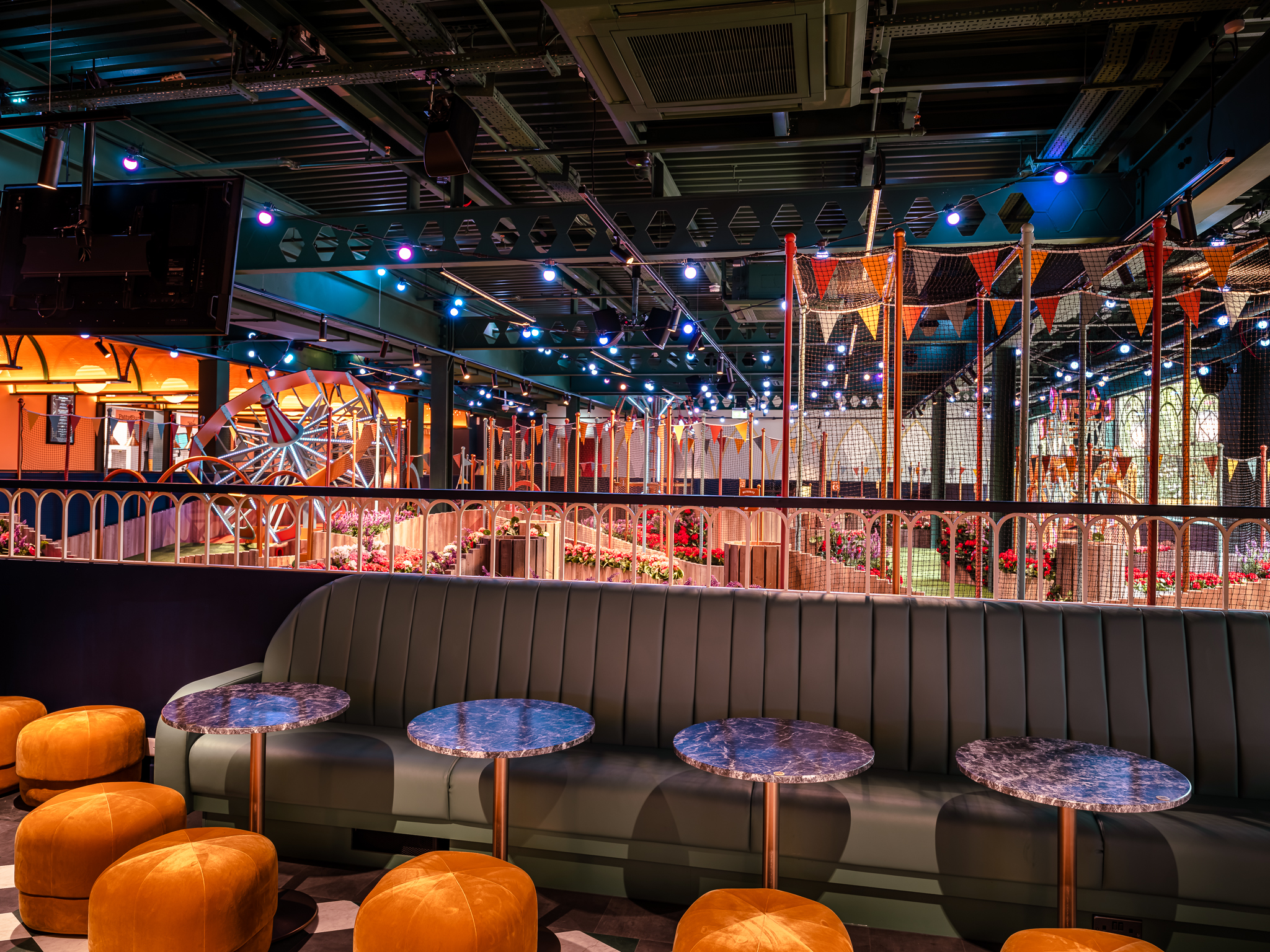 Swingers West End venue, industrial chic, corporate events, product launch