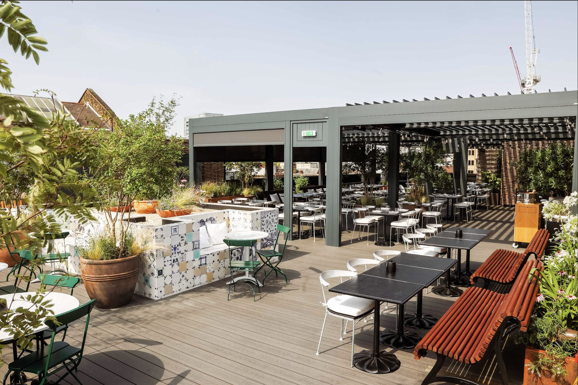 Rooftop Restaurant, Pergola + Terrace | The Conduit