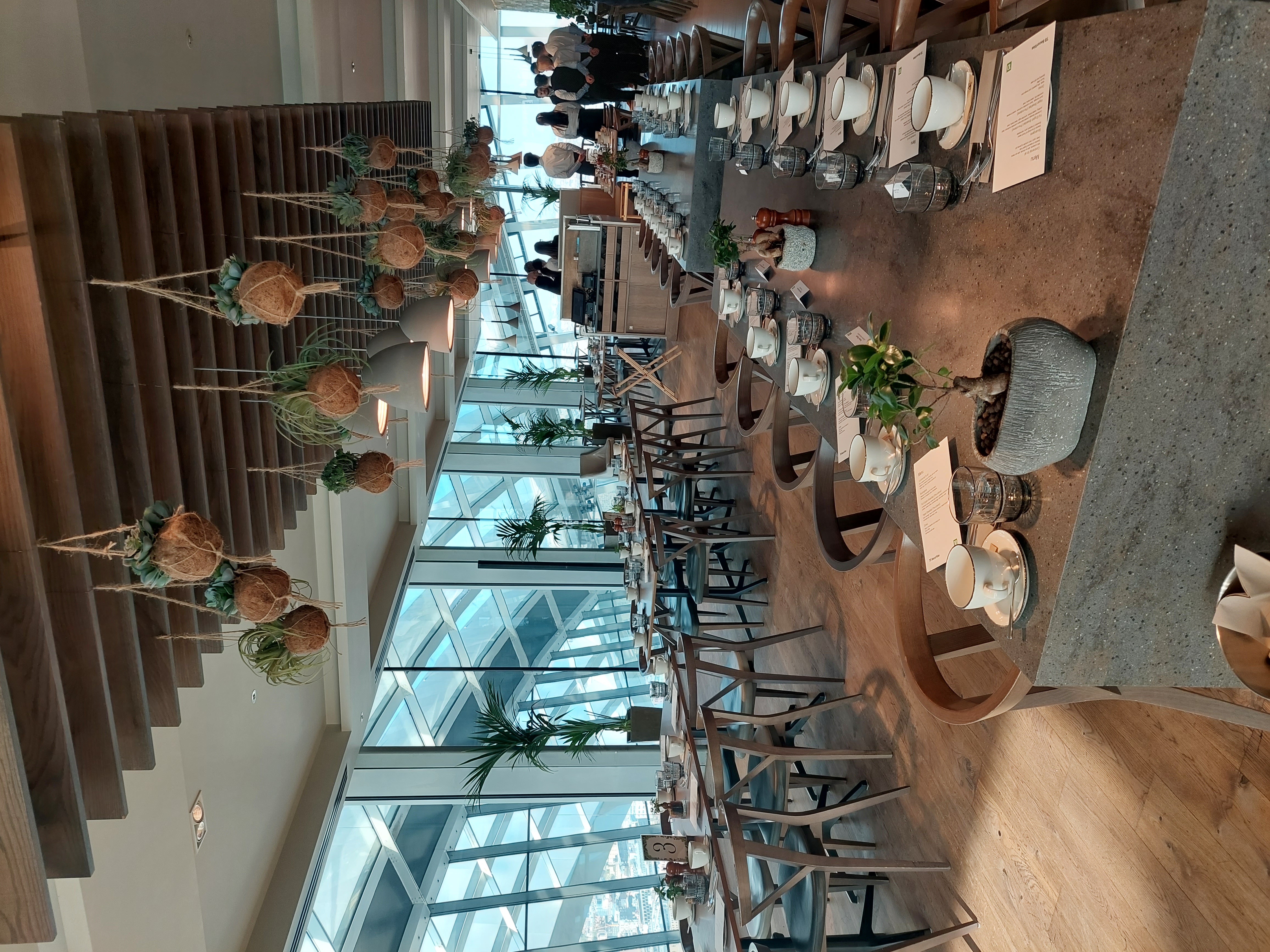 Darwin Brasserie in Sky Garden London, elegant event space with stunning views for gatherings.