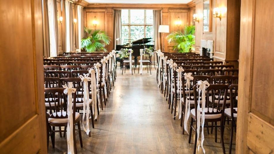 Elegant music room at Burgh House, ideal for intimate weddings and upscale events.