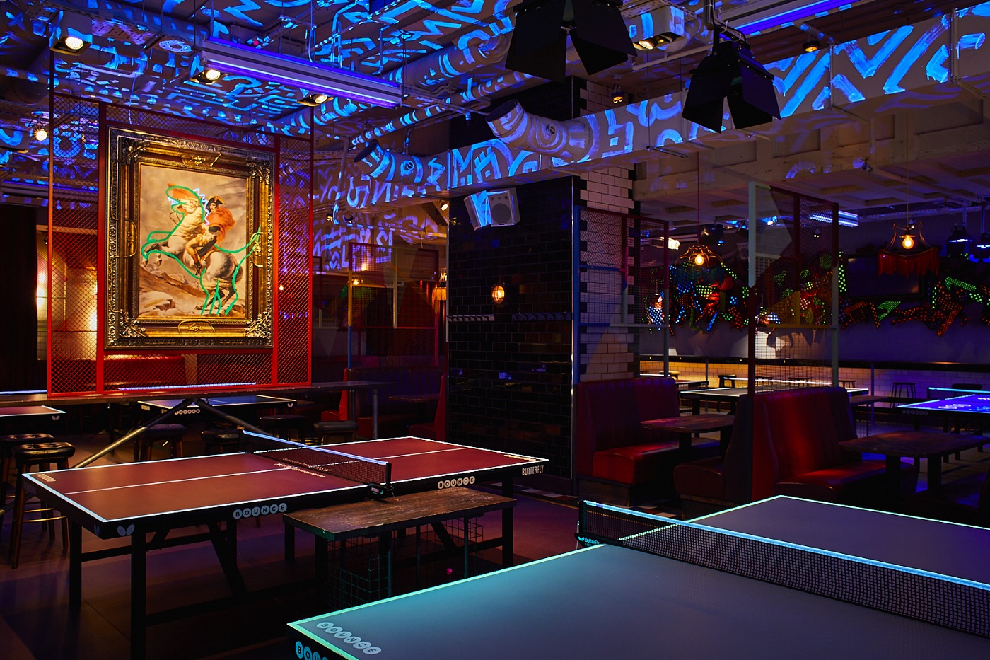 Bounce Farringdon ping pong event lounge