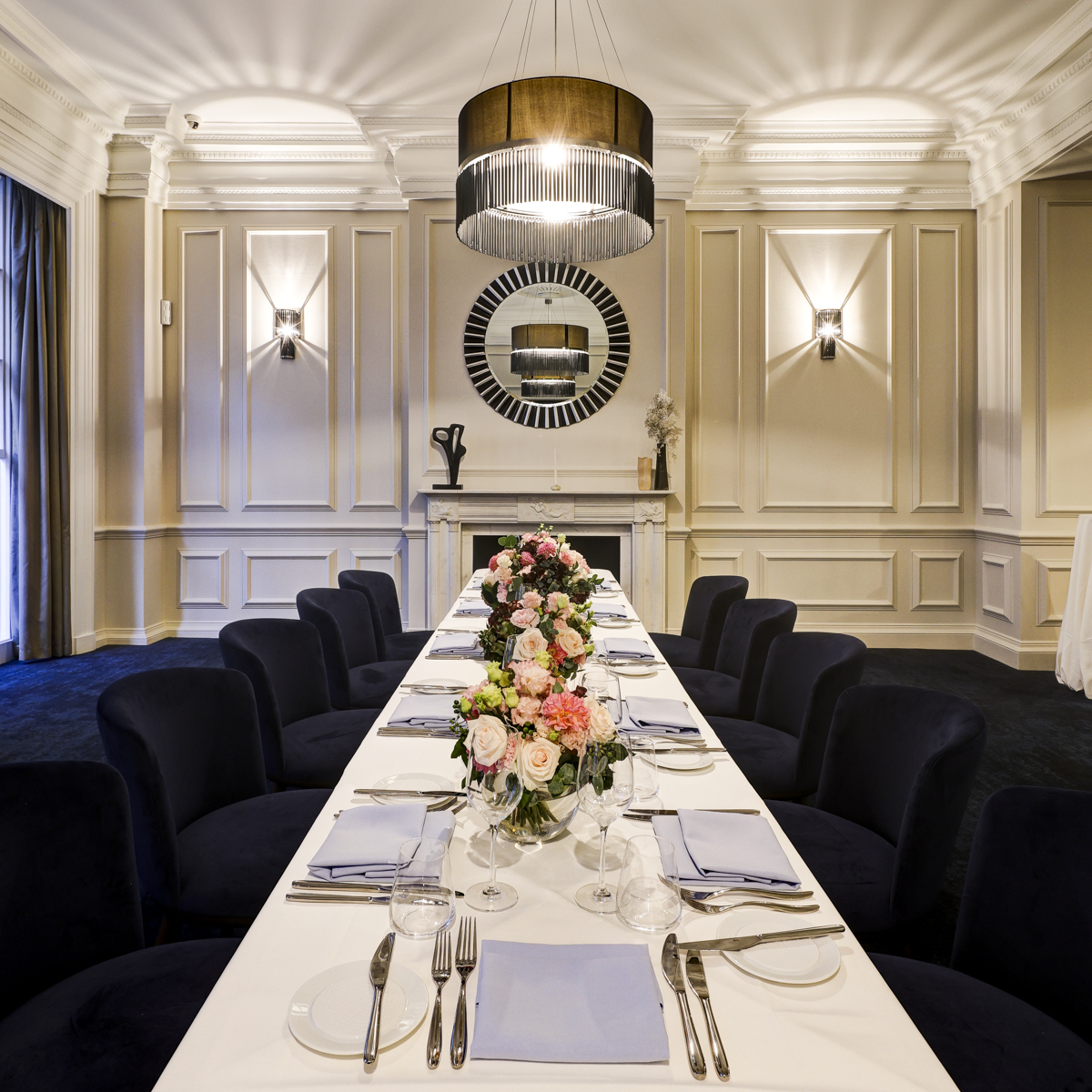 Intimate survey house bar & dining event space.