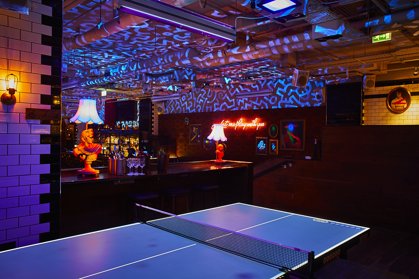 Bounce Farringdon Gallery: ping pong event space