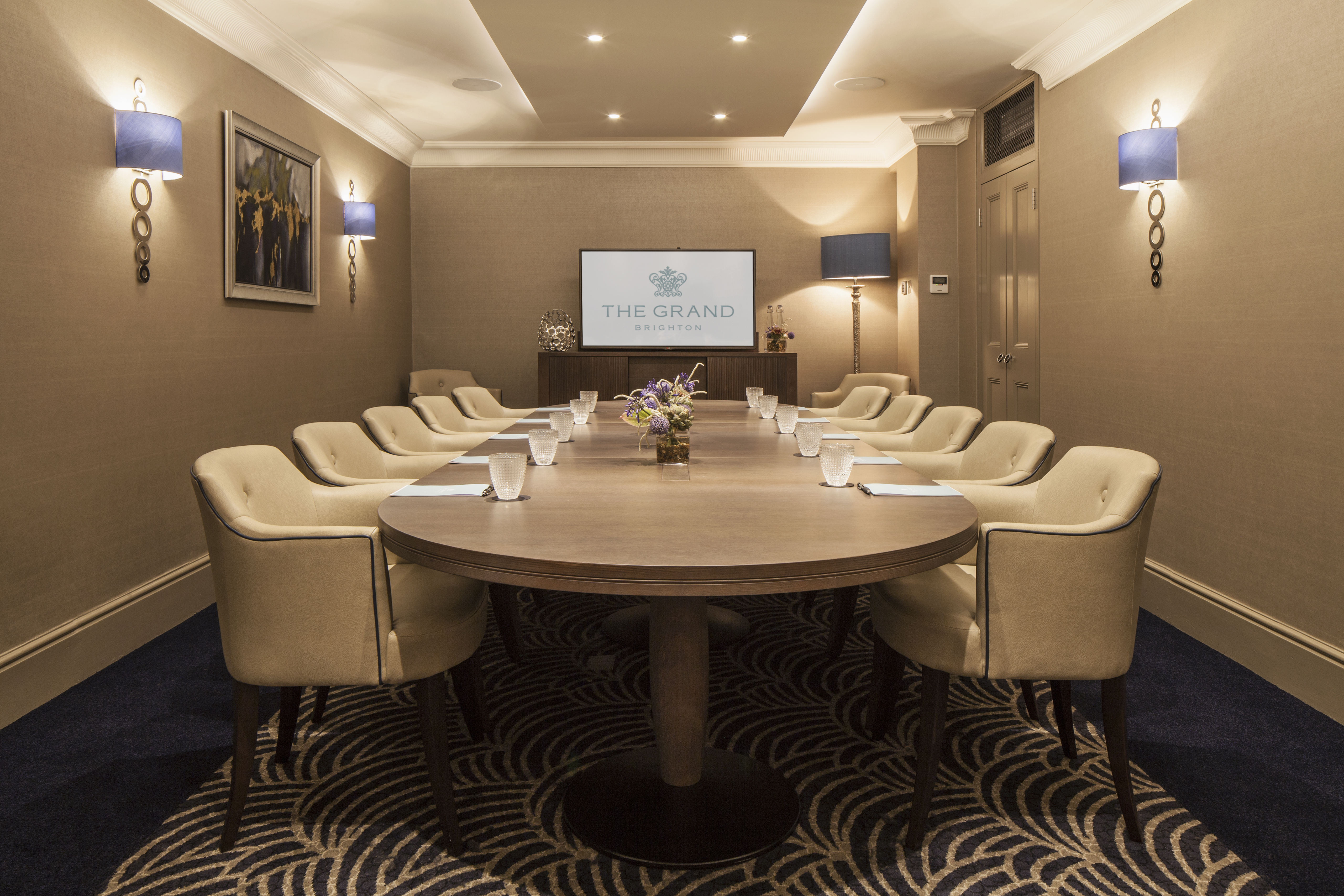 Executive boardroom at The Grand Brighton for high-level meetings and corporate events.