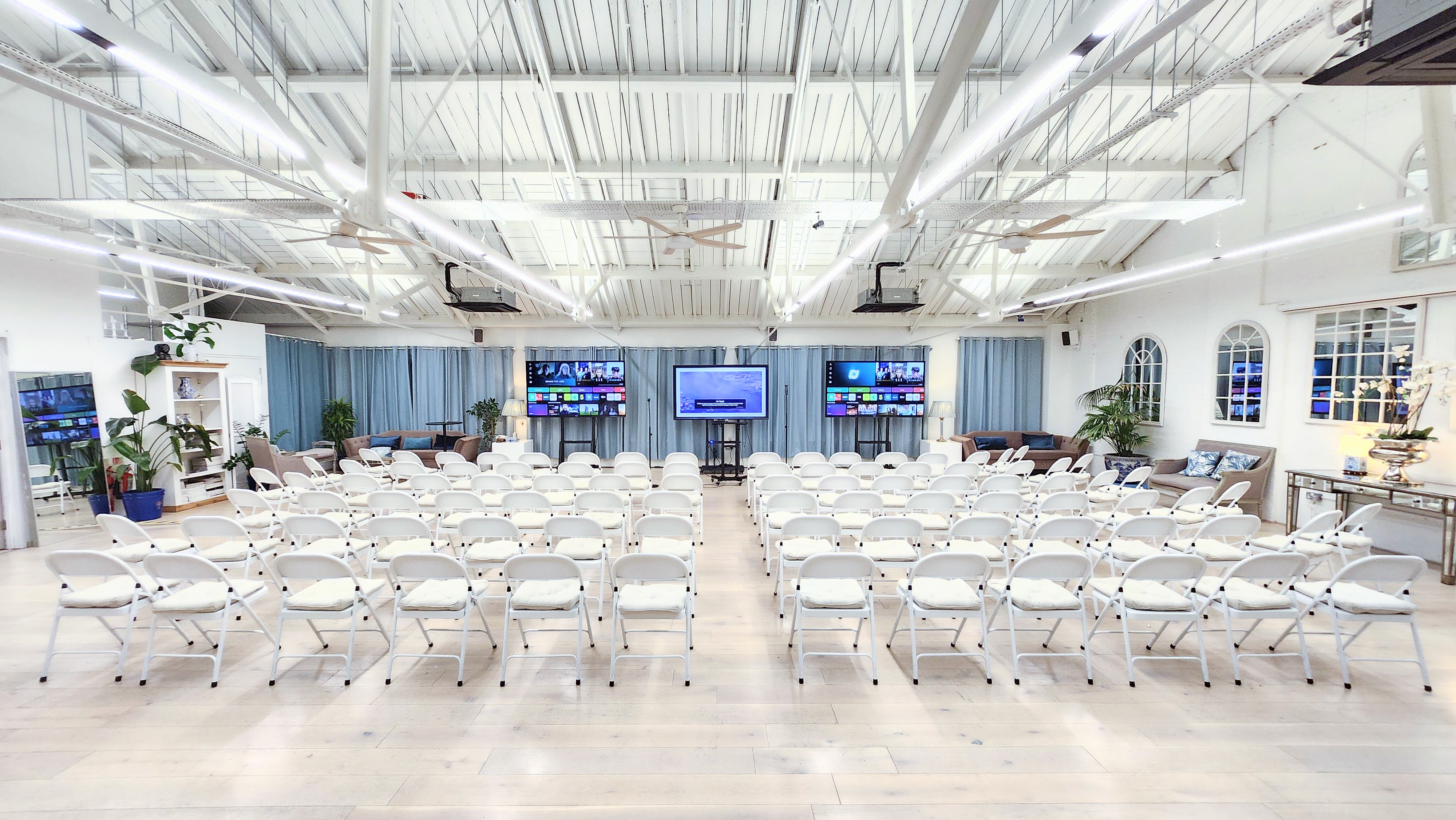 Underwood Flagship Venue: Industrial-chic theater space for corporate events and conferences.