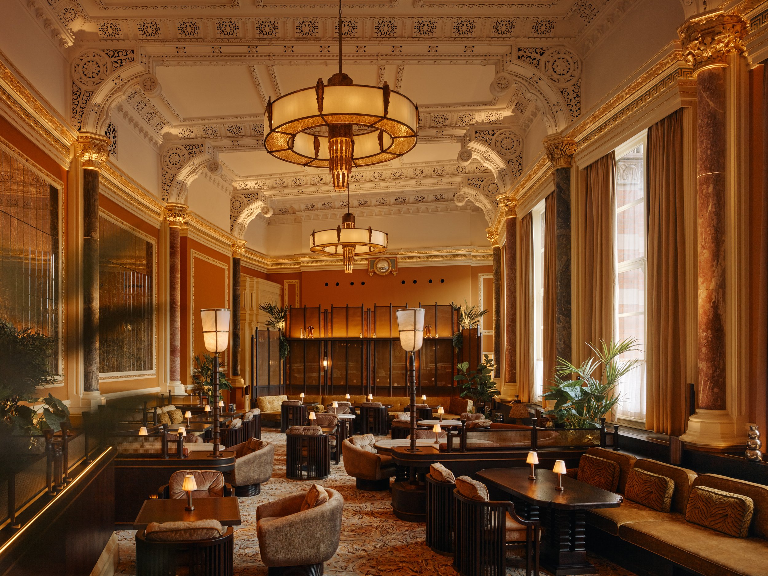 Midland Grand Dining Room: ornate private event space for VIP networking and cocktail receptions.