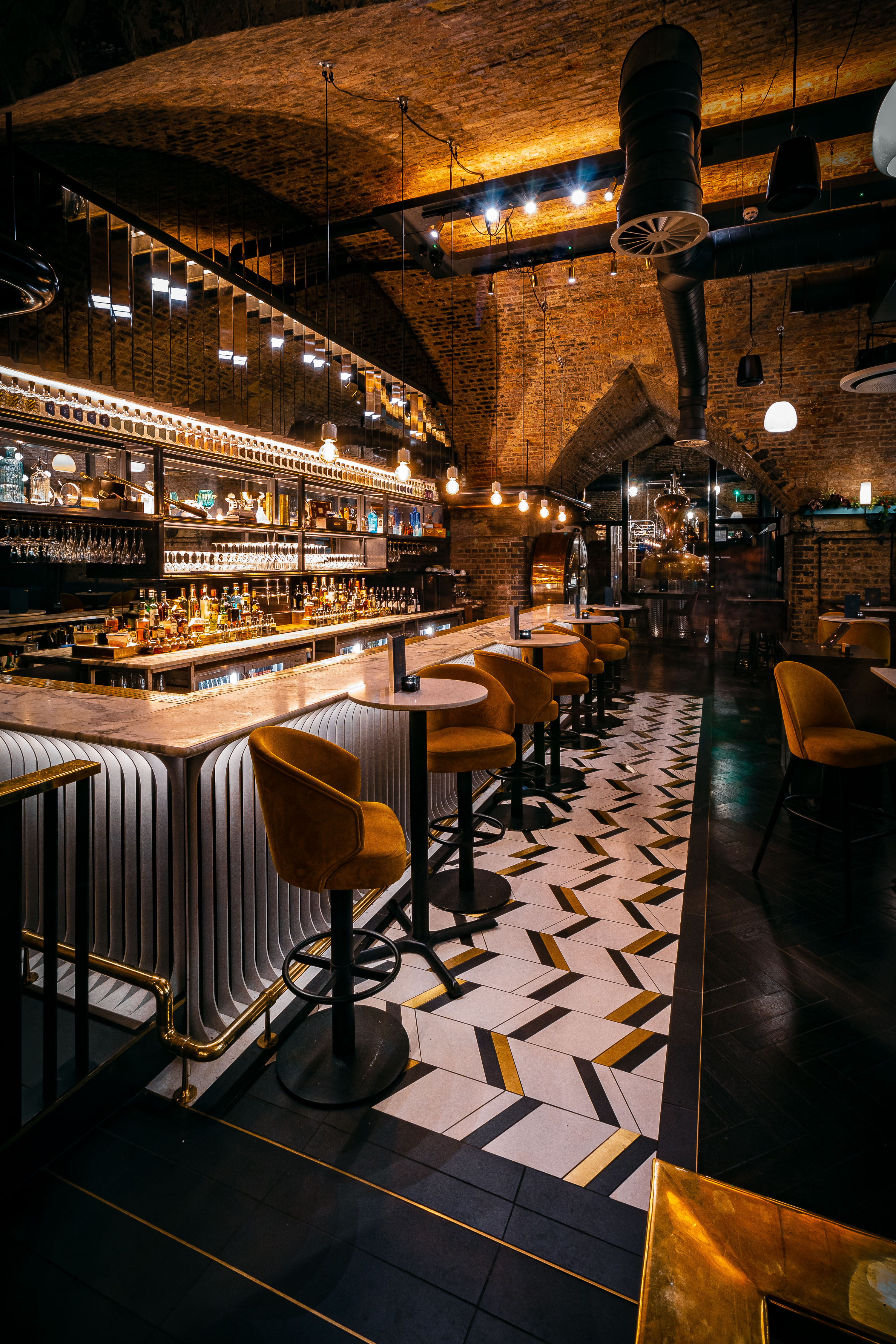 Bar Arch at The Spirit of Manchester Distillery for upscale corporate receptions and networking.