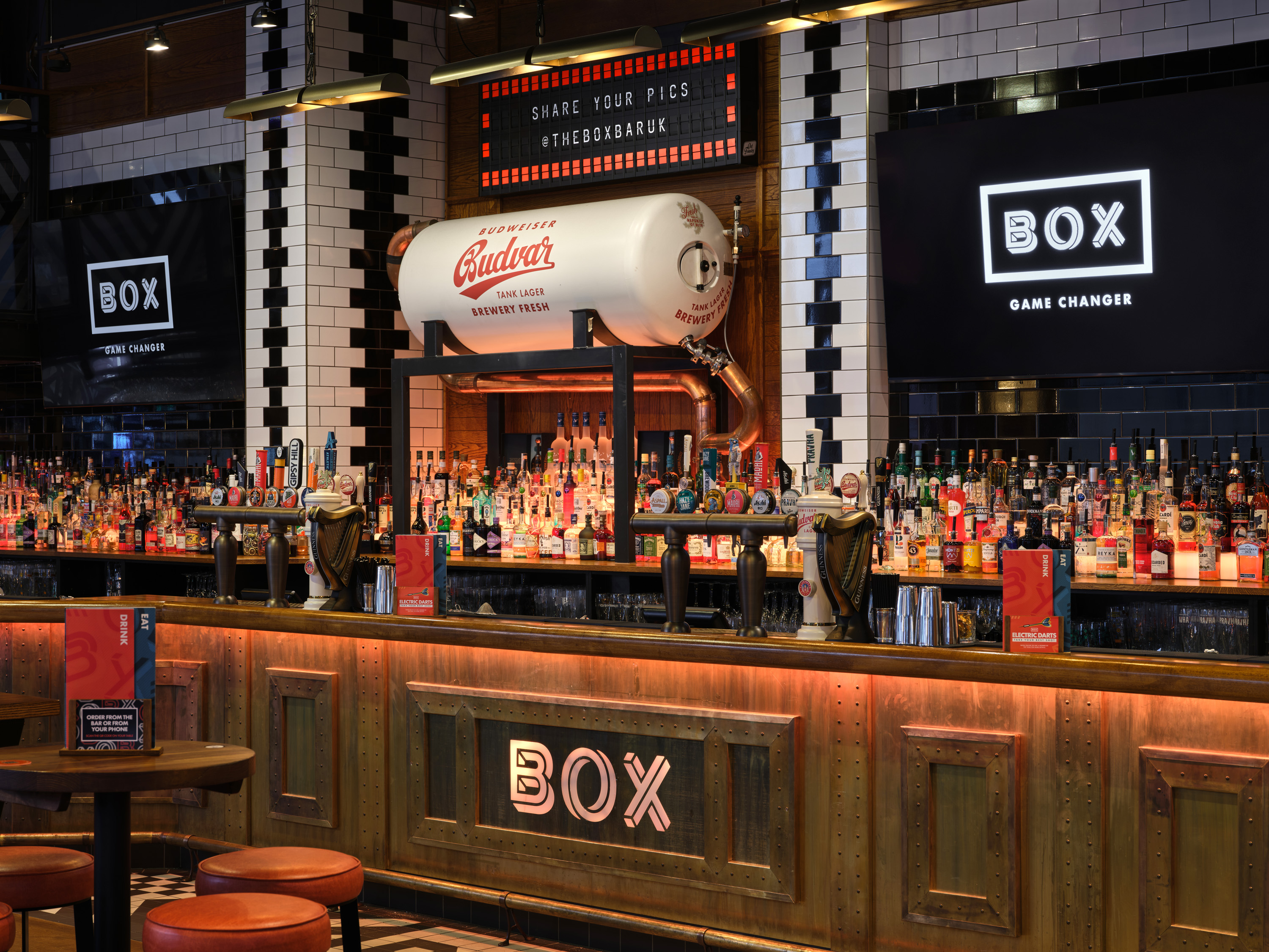 BOX Piccadilly sports bar with big screens, London