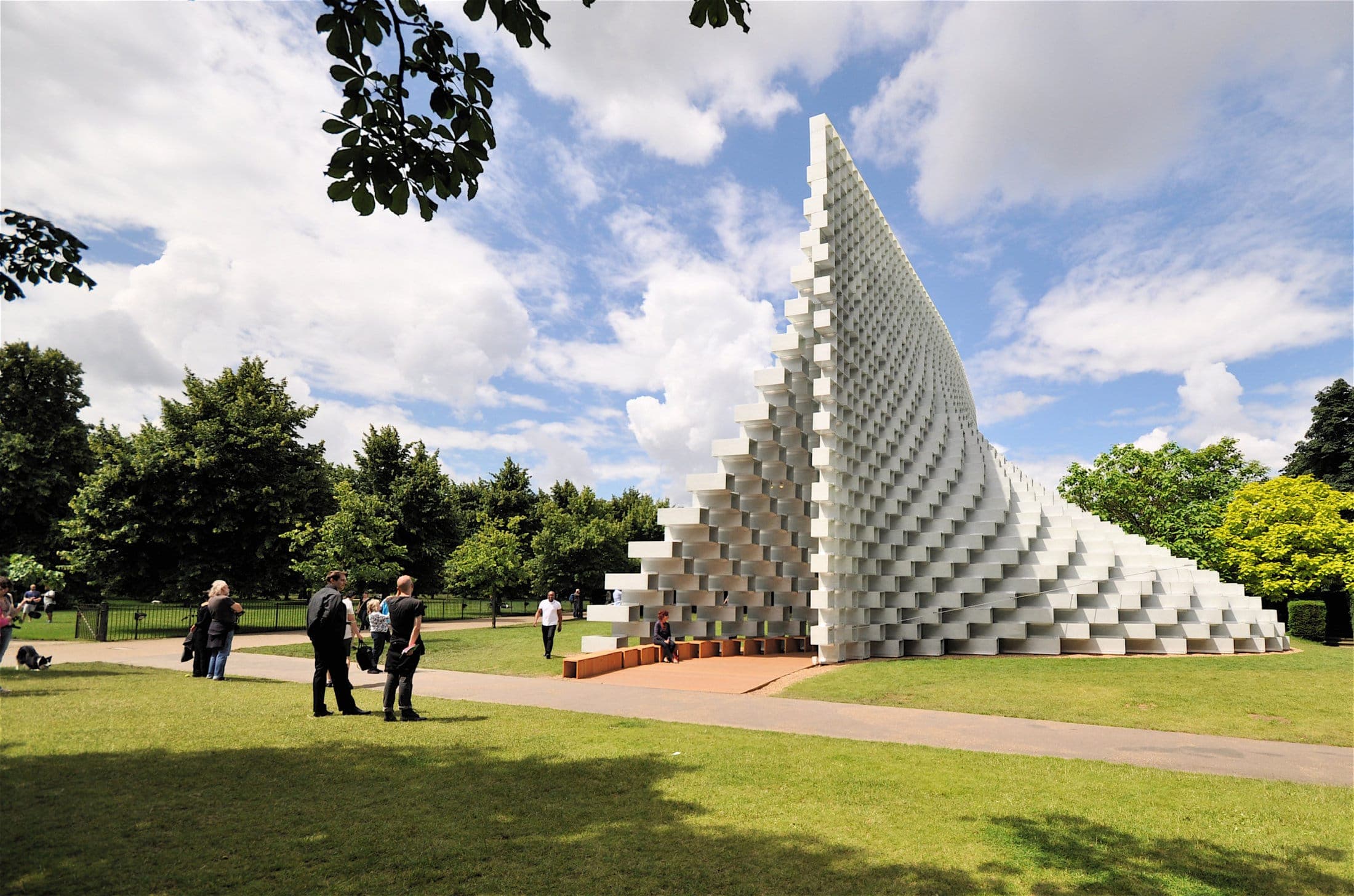 Pavilion Gardens venue with lush greenery, ideal for outdoor events and networking.