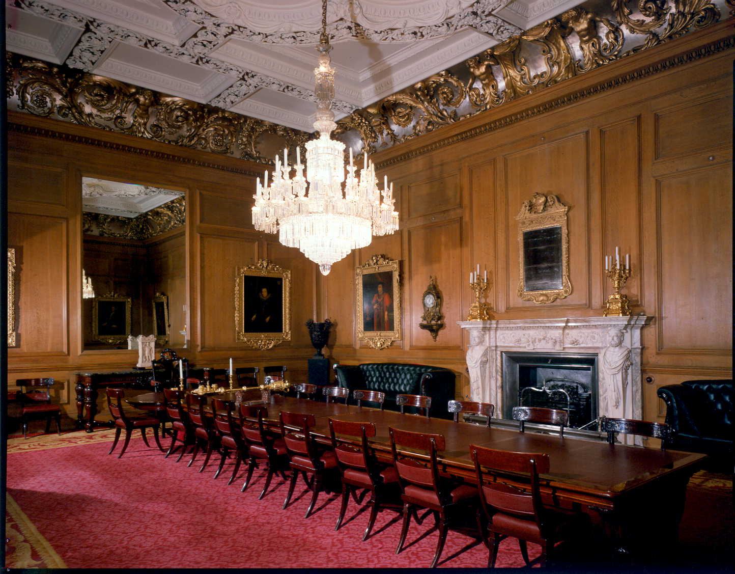 Goldsmiths' Court Room wood paneling corporate event