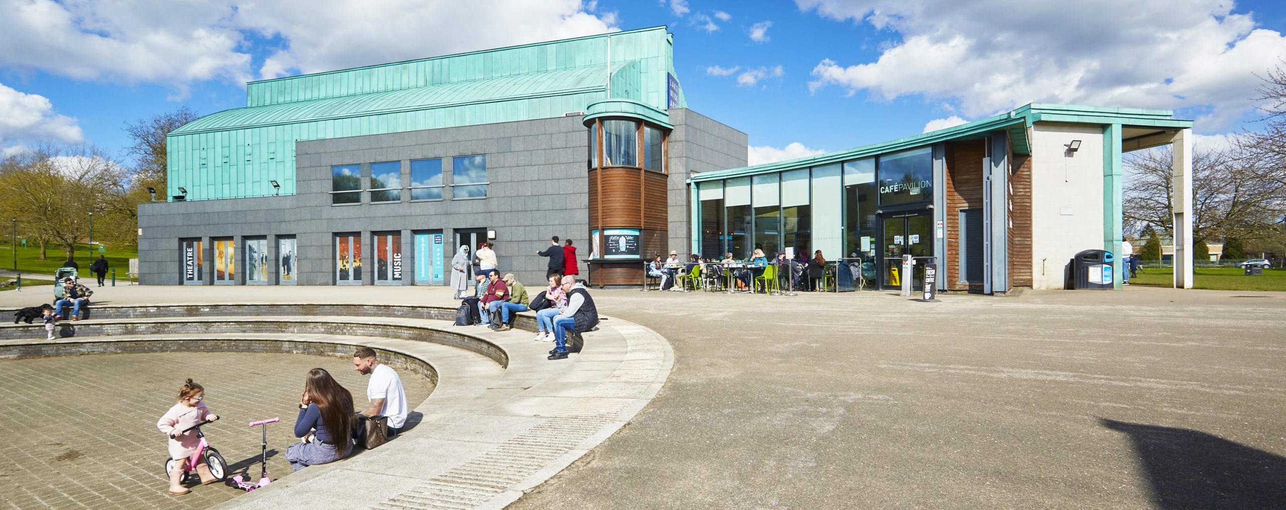 Modern Lakeside Arts venue, outdoor events, Nottingham conference