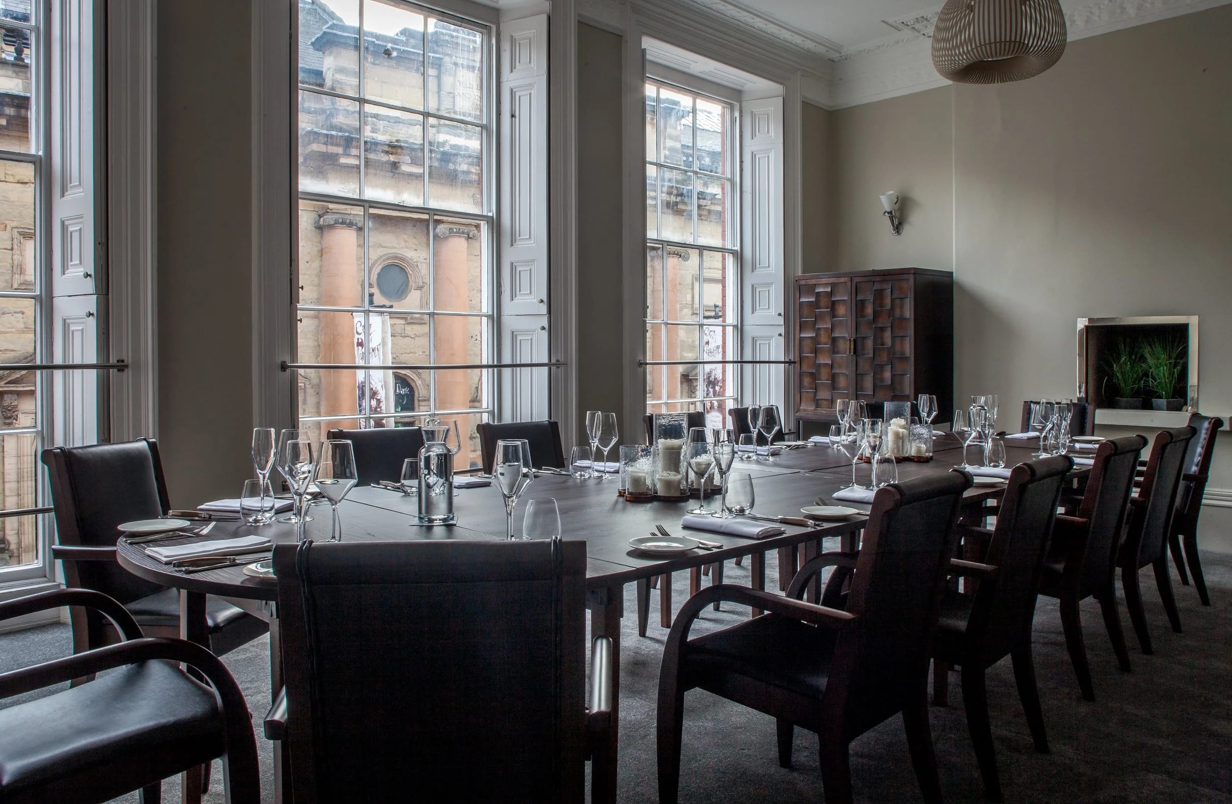 Whole Venue at Lace Market Hotel: elegant meeting room with natural light for corporate events.