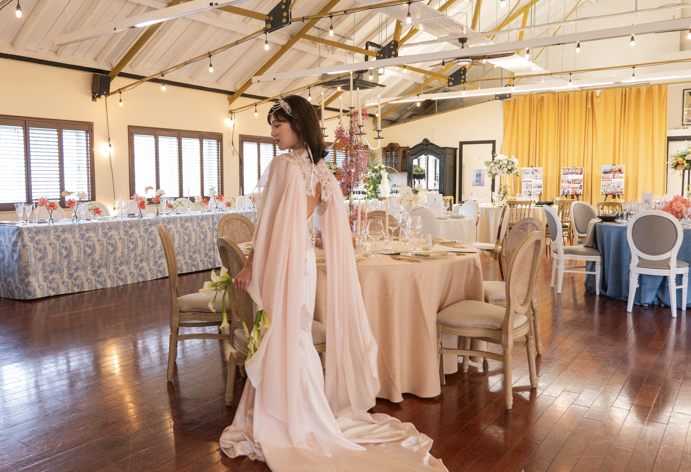 Wedding reception at Lumiere Underwood with banquet and round seating for versatile events.