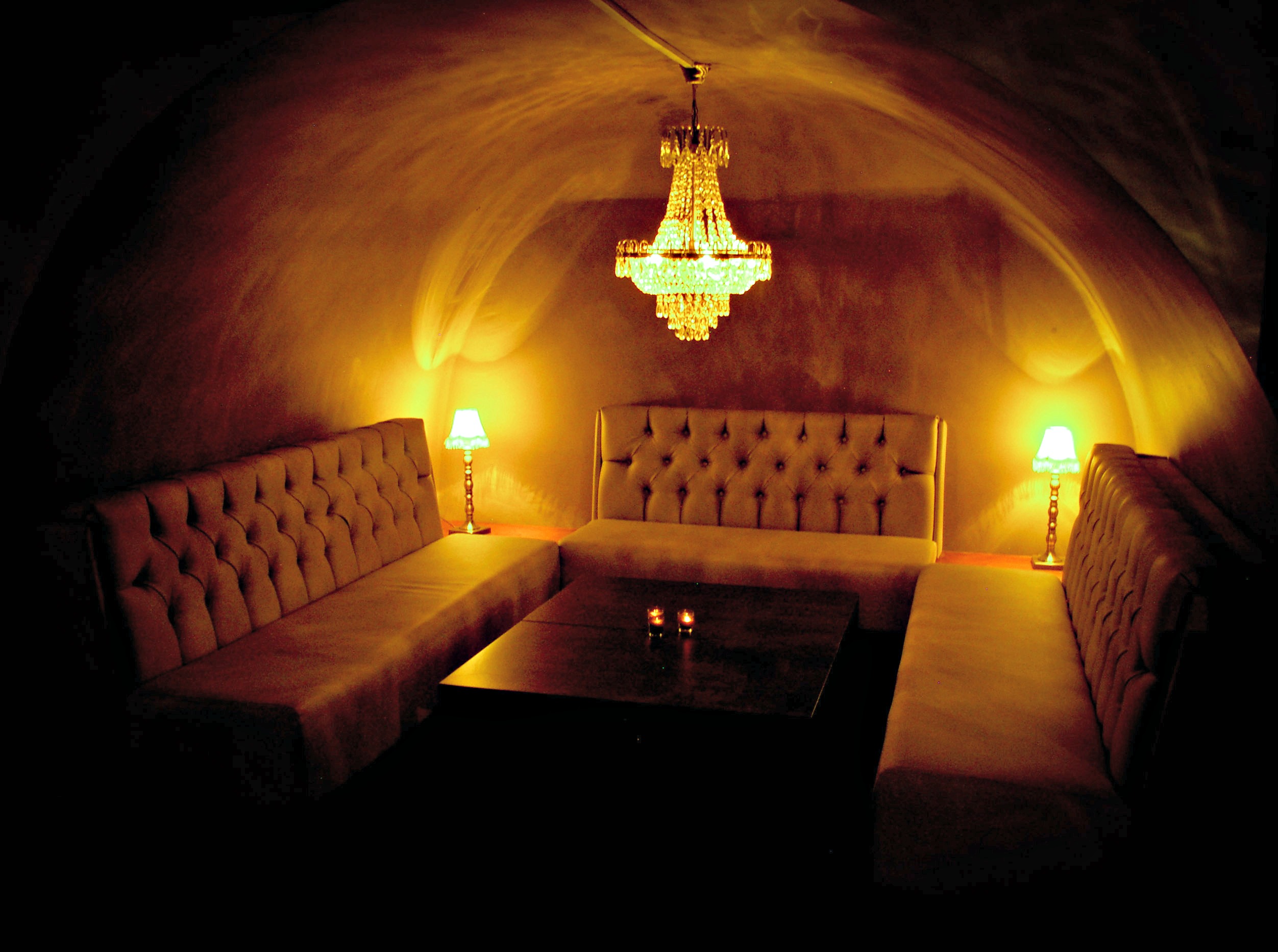 Intimate lounge venue in Purl London with plush seating for networking events.