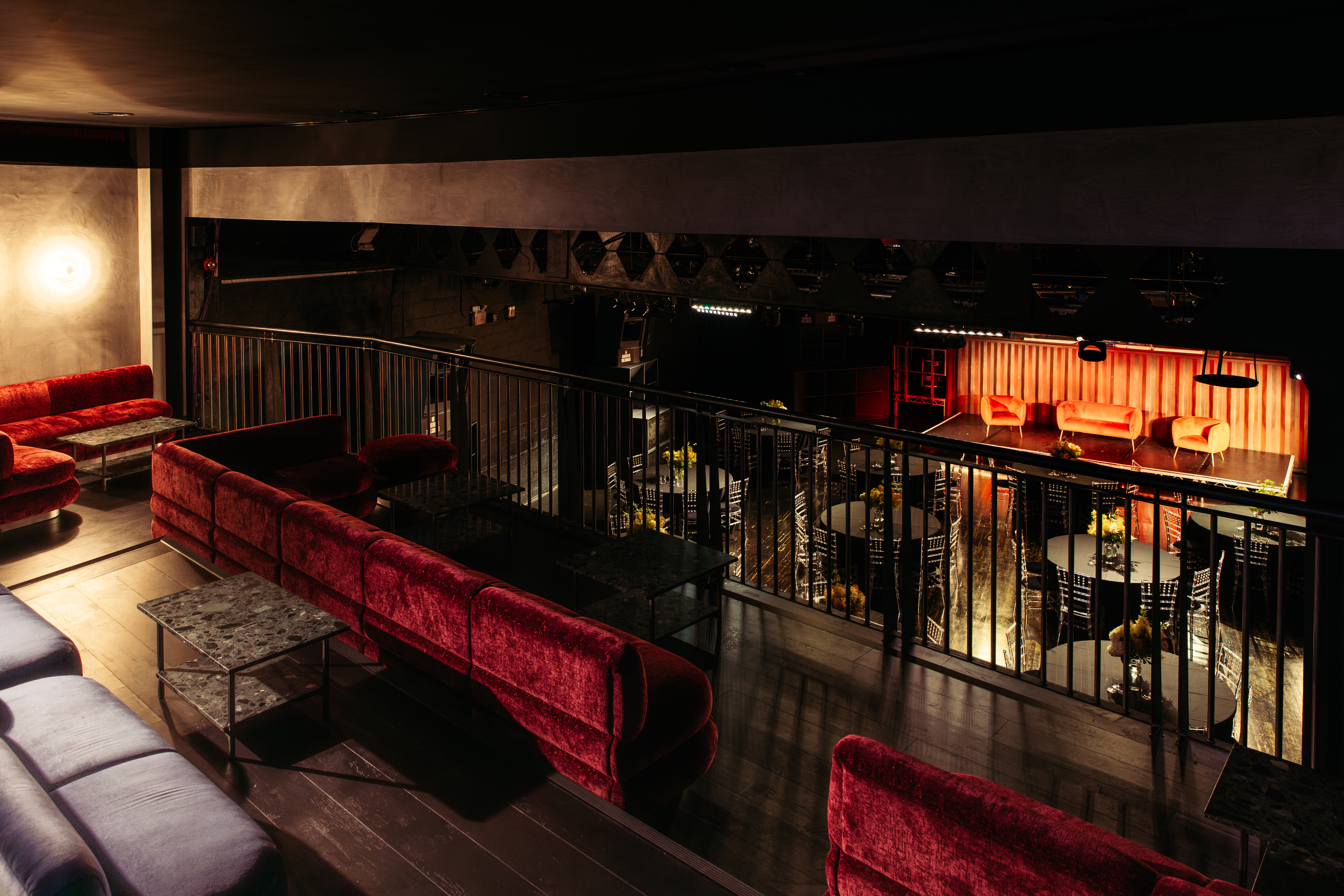 Ministry of Sound Lounge: multi-level, stage, product launch, performance